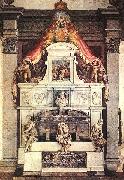 VASARI, Giorgio Monument to Michelangelo ar oil painting on canvas